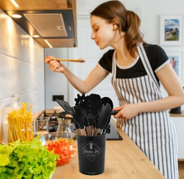 12 Pcs Silicone Cooking Utensils Kitchen Set