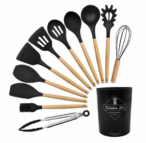 12 Pcs Silicone Cooking Utensils Kitchen Set