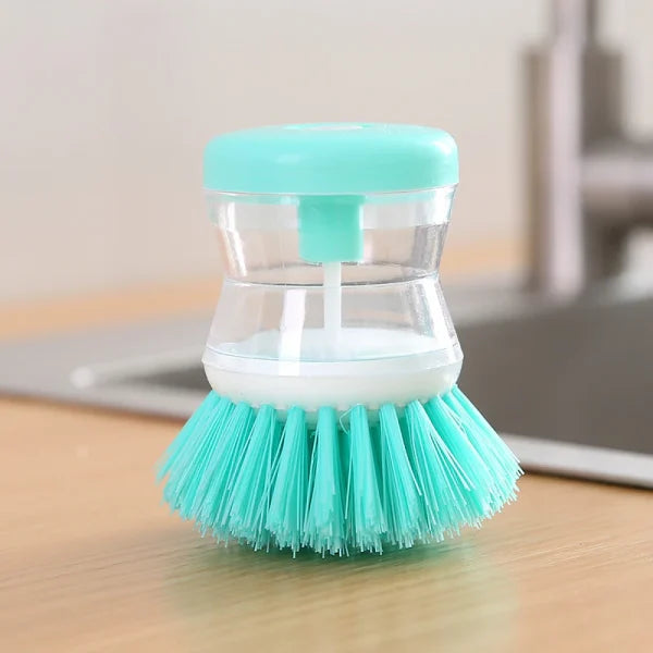 Mini Kitchen Liquid Dish Cleaning Brush | Scrubber Tool, Oil