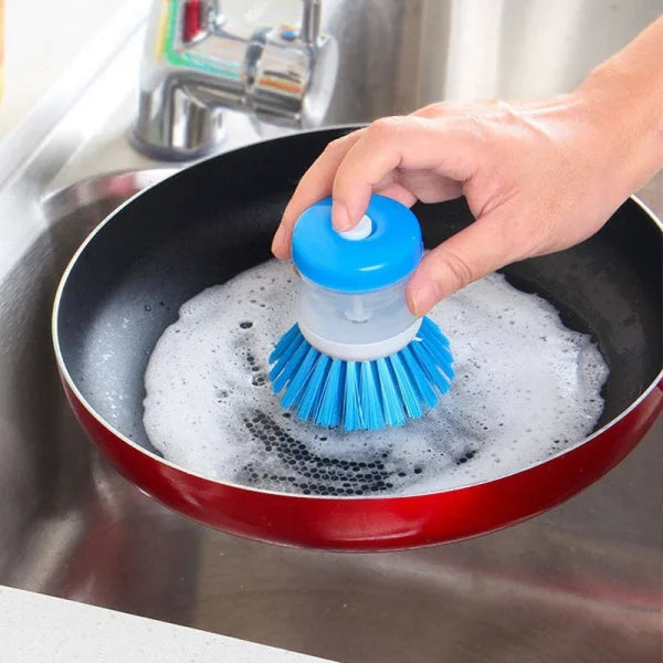 Mini Kitchen Liquid Dish Cleaning Brush | Scrubber Tool, Oil